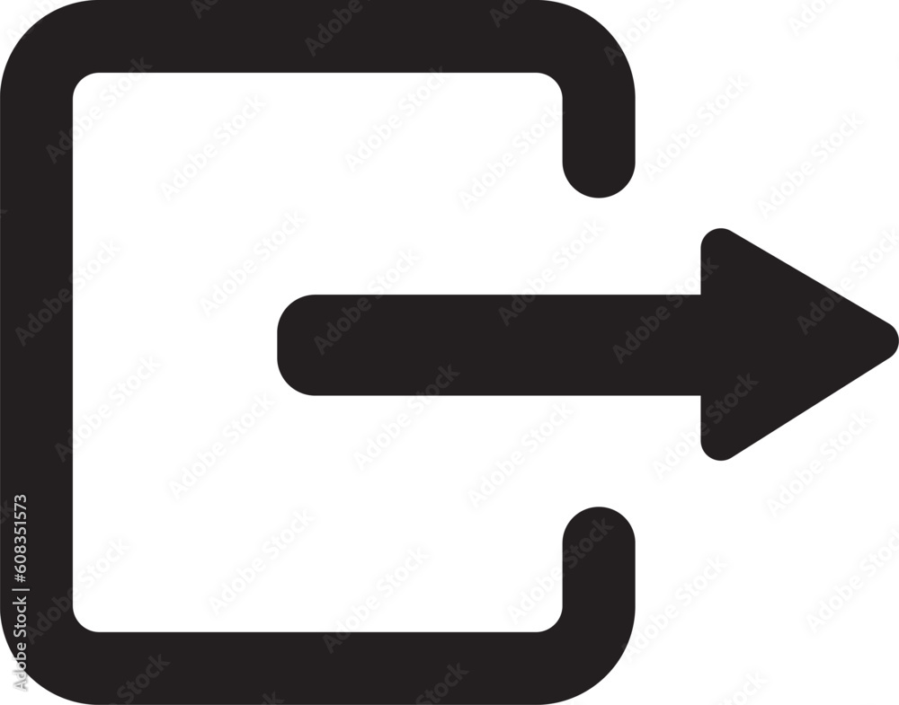 Log out, sign out icon. Editable vector illustration outline stroke. Transparent background. Log out, sign out icon. Editable vector illustration outline stroke. Transparent background.