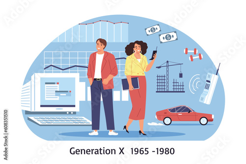 Generation X People Composition