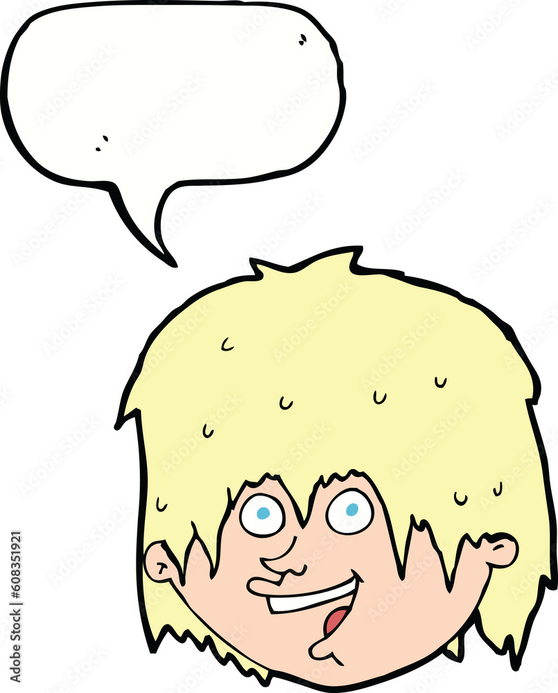 cartoon happy man with speech bubble cartoon happy man with speech bubble