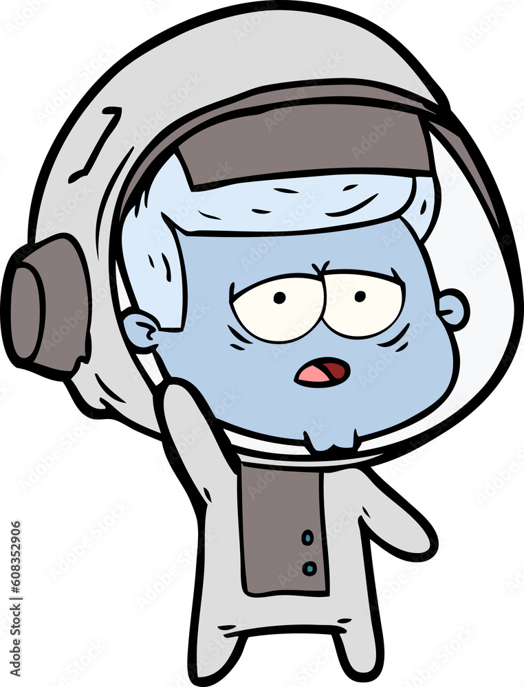 cartoon tired astronaut cartoon tired astronaut