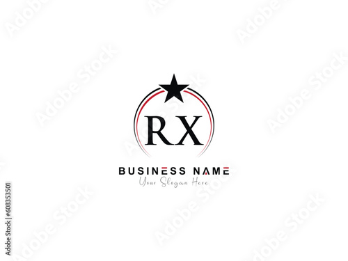 Branding identity corporate vector rx rx logo letter design for business
