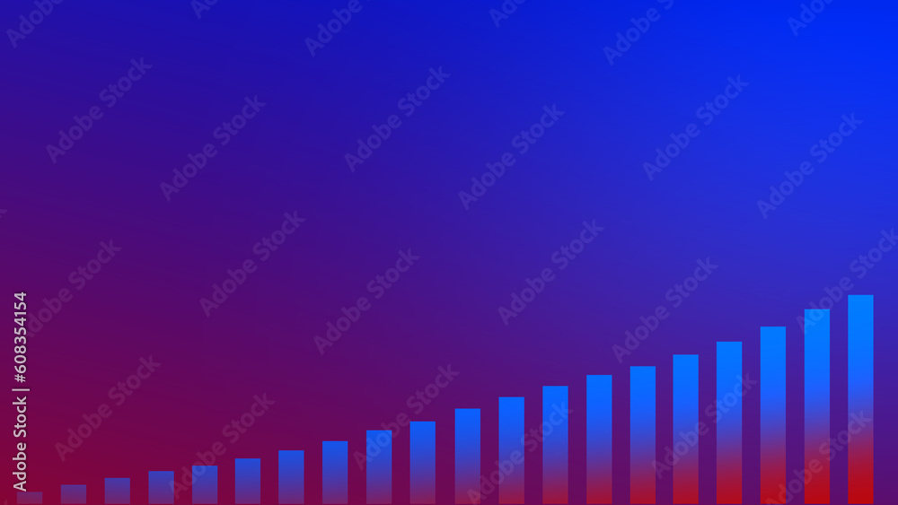 Abstract graph chart of stock market trade background.