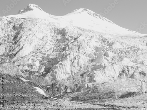 Beautiful montane landscape. Alpine climbing. Sunset in the mountains. The Tsautsasus is a region spanning Europe and Asia. Elbrus region. Mountains landscape. oetztal alps, tyrol, austria, europe