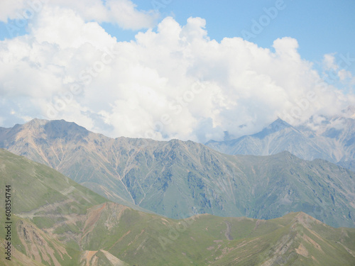 Beautiful montane landscape. Alpine climbing. Sunset in the mountains. The Tsautsasus is a region spanning Europe and Asia. Elbrus region. Mountains landscape. oetztal alps, tyrol, austria, europe
