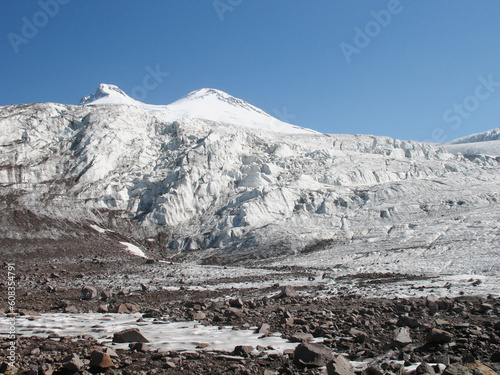 Beautiful montane landscape. Alpine climbing. Sunset in the mountains. The Tsautsasus is a region spanning Europe and Asia. Elbrus region. Mountains landscape. oetztal alps, tyrol, austria, europe
