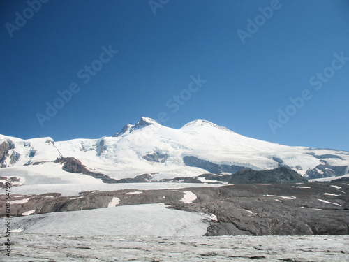 Beautiful montane landscape. Alpine climbing. Sunset in the mountains. The Tsautsasus is a region spanning Europe and Asia. Elbrus region. Mountains landscape. oetztal alps, tyrol, austria, europe