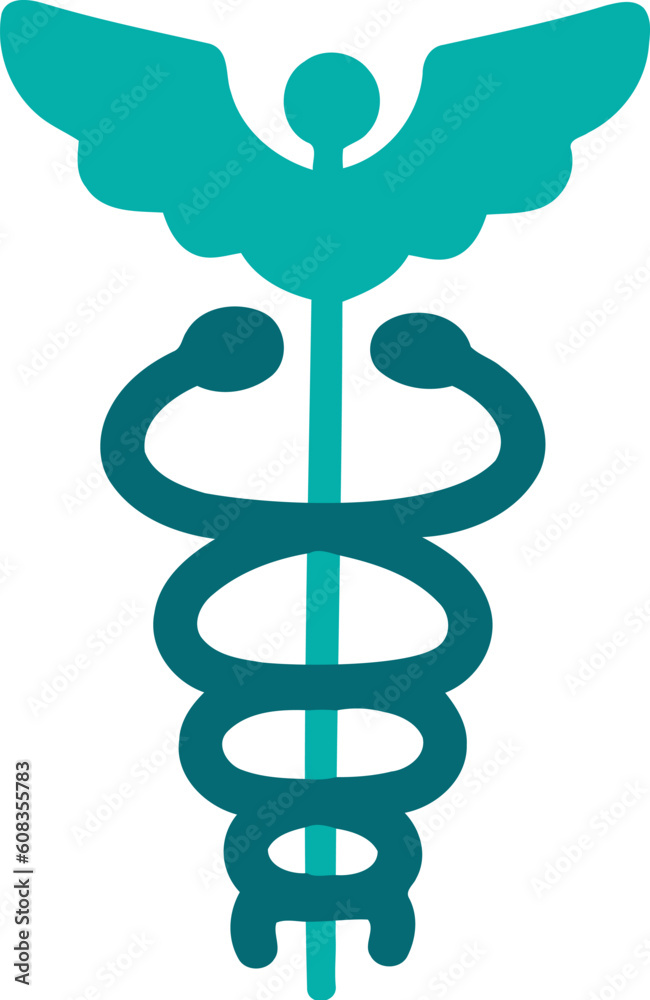 Medical Rod and Snake Symbol