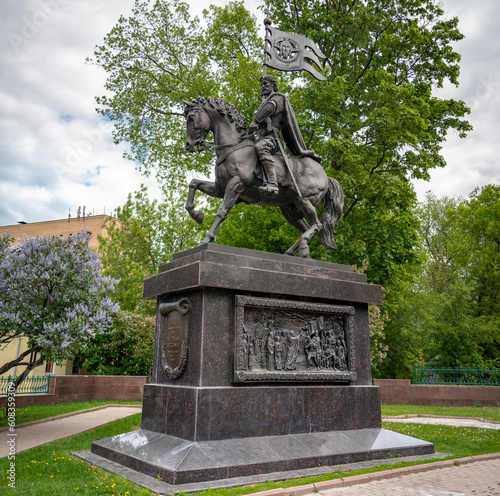 Monument to the Holy Prince Dmitry Donskoy. Russia. Moscow. May 2023 photo