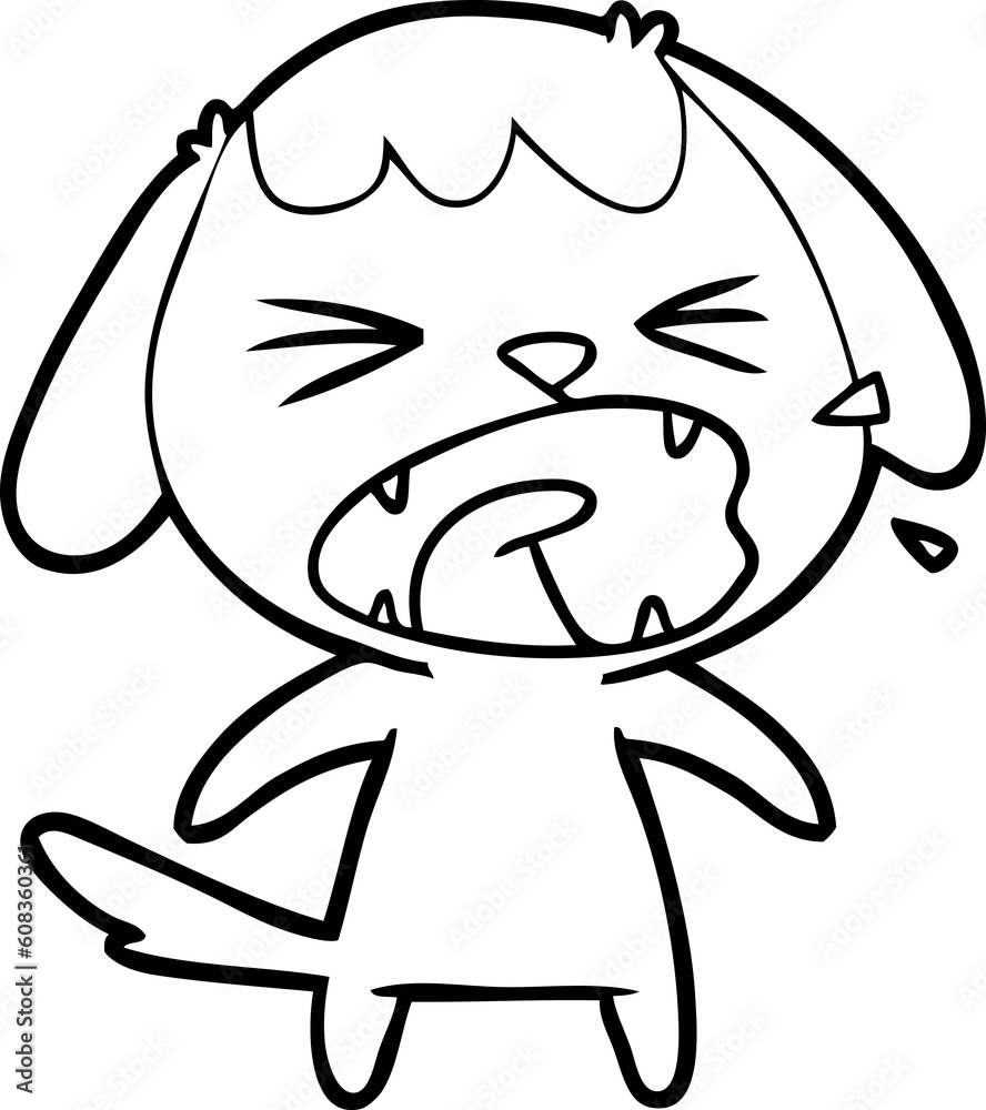 cute cartoon dog barking cute cartoon dog barking