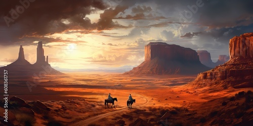 Wallpaper Mural Mountain desert texas background landscape. Wild west western adventure explore inspirational vibe. Graphic style. Torontodigital.ca