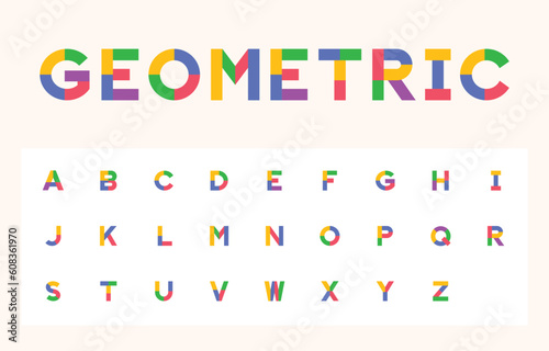 Retro typeface alphabet typeface and number letter a-z in capital