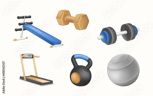 Gym & Fitness Illustration