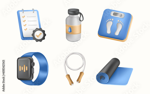 Gym & Fitness Illustration