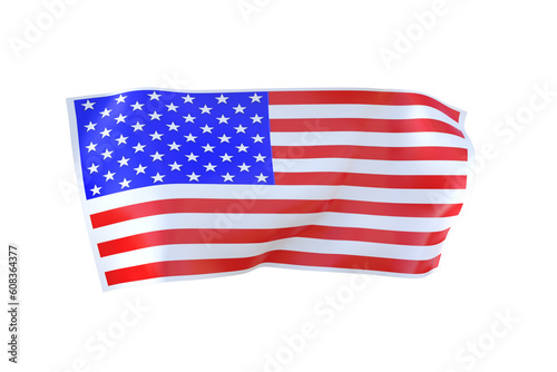bandiera americana fondo isolato trasparente  photo