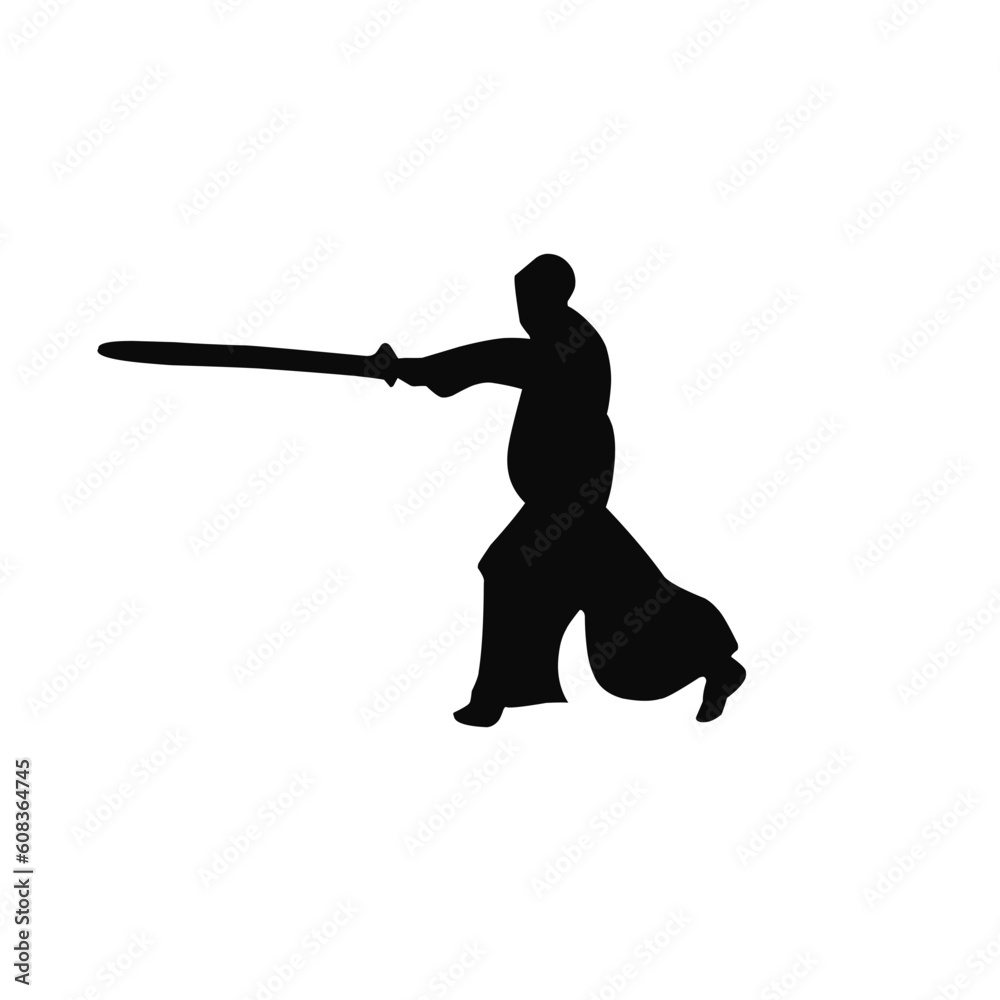 Kendo Fighter Silhouette 