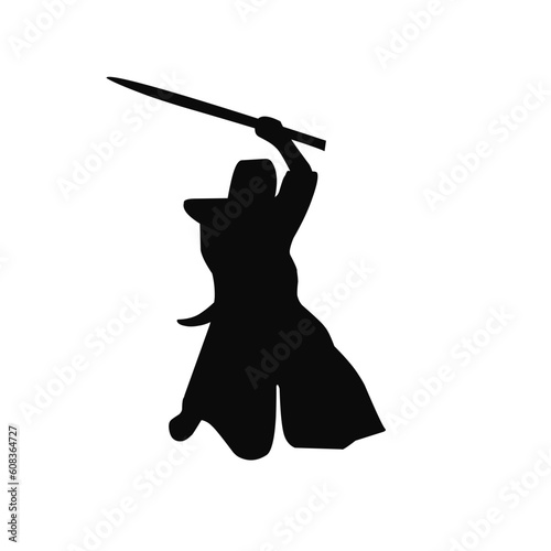 Kendo Fighter Silhouette 