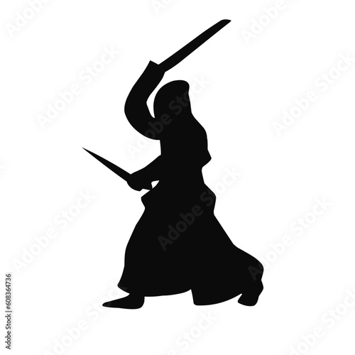 Kendo Fighter Silhouette 
