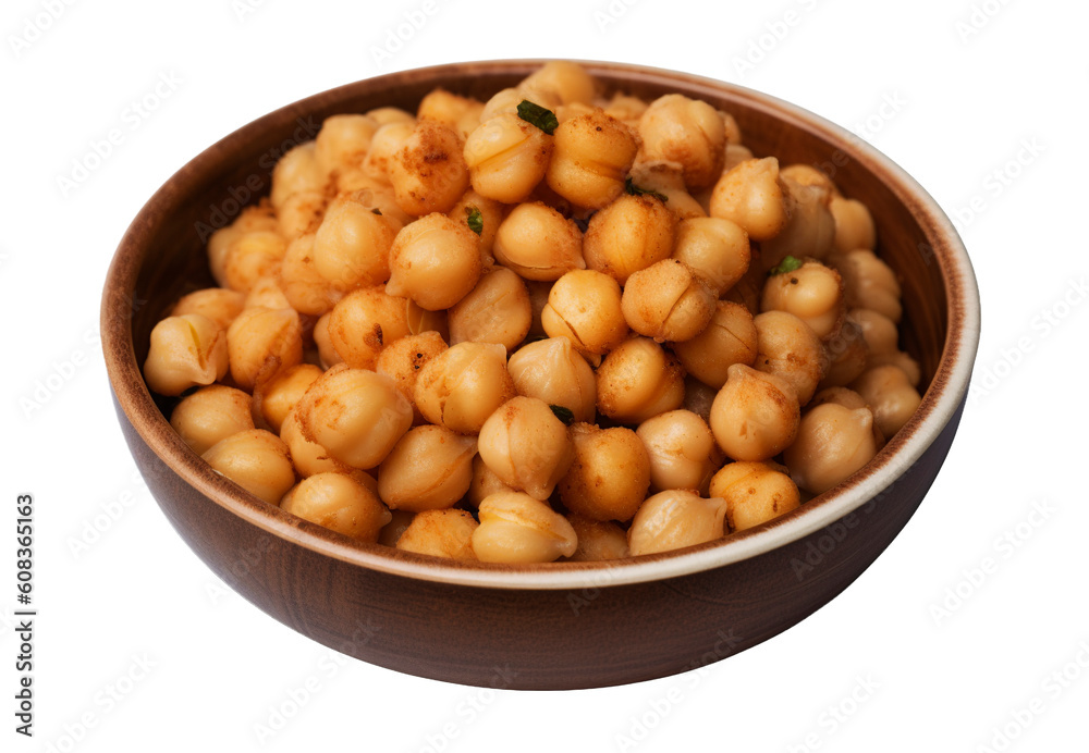 Aloo chana chart on transparent background. Generative AI. Aloo chana chart on transparent background. Generative AI.