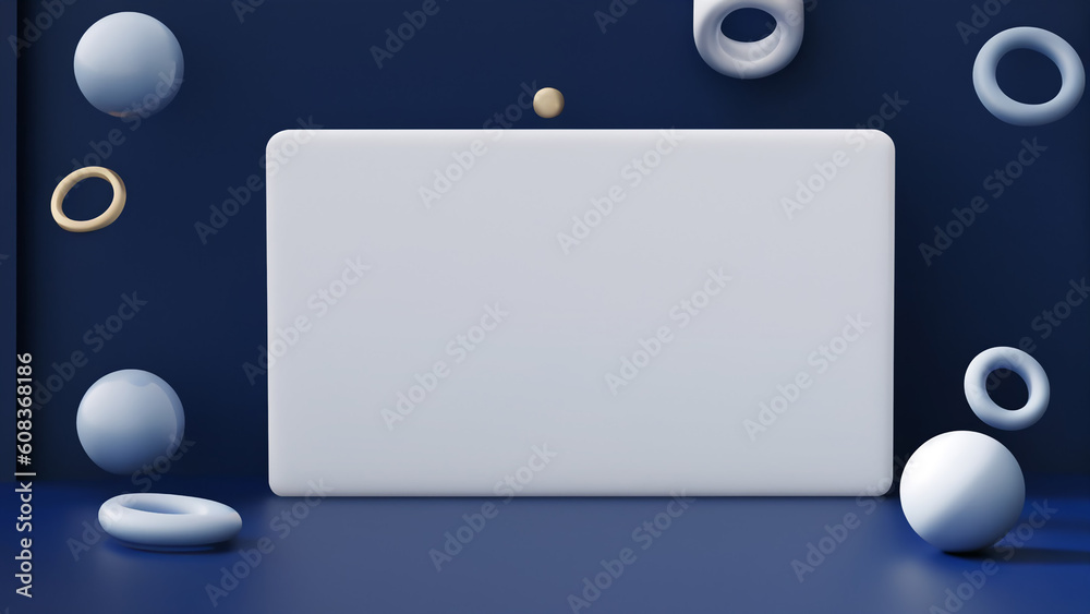 abstract blurred 3D rendered background of board or button and various geometrical elements and shapes flying in space for product display or presentation cover in soft focus abstract blurred 3D rendered background of board or button and various geometrical elements and shapes flying in space for product display or presentation cover in soft focus