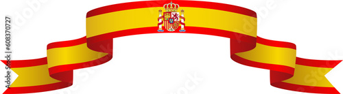 Spain insignia ribbon in PNG file