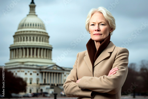 influential female senator, woman in profession, Generative AI