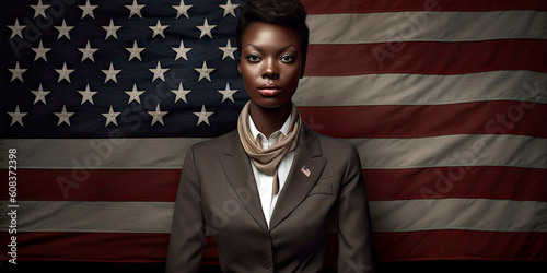 accomplished female diplomat, woman in profession, Generative AI photo