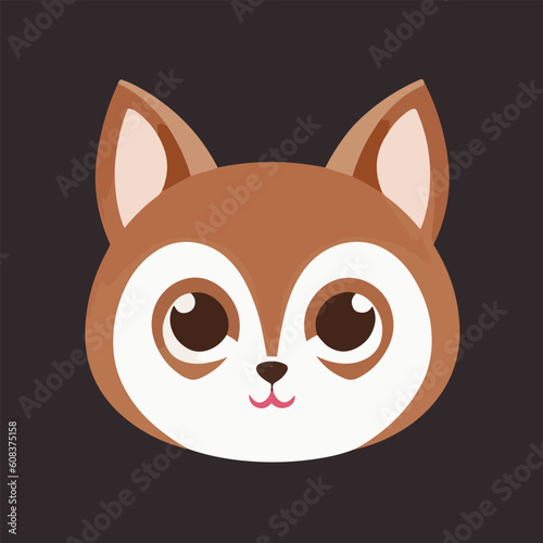 Cute vector dog or puppy illustration