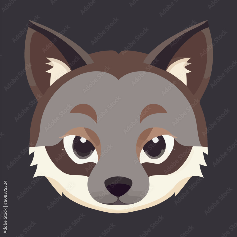 Fototapeta premium Cute vector dog or puppy illustration