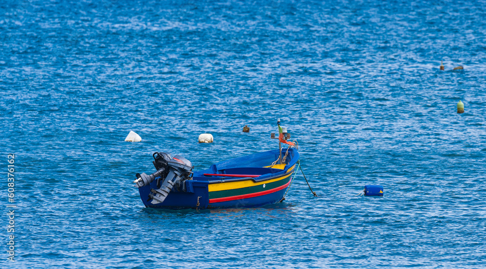 Fototapeta premium fishing boats in the ocean