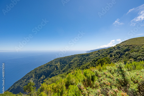 beautiful landscape in Madeira island on a sunny day