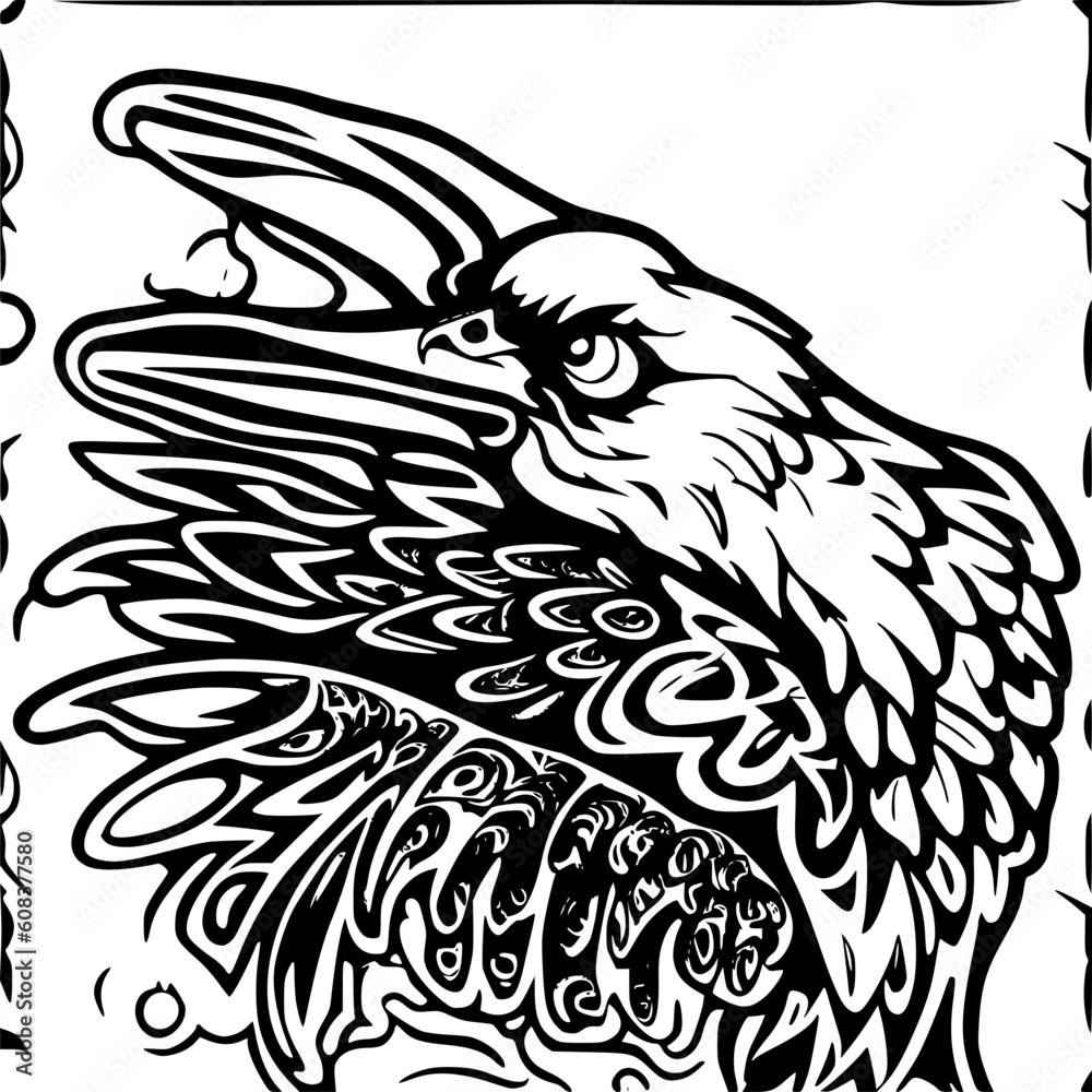 Obraz premium eagle with wings vector