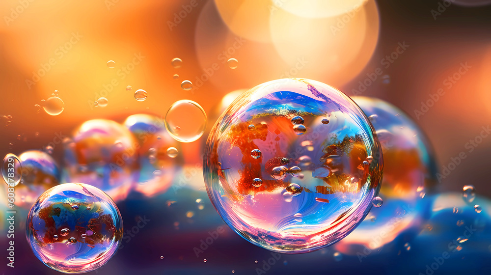 Beautiful background blurred image with soap bubbles. Beautiful background blurred image with soap bubbles.