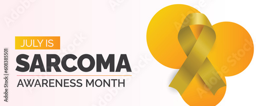 Sarcoma Awareness Month. Observed in the month of July. Vector banner.