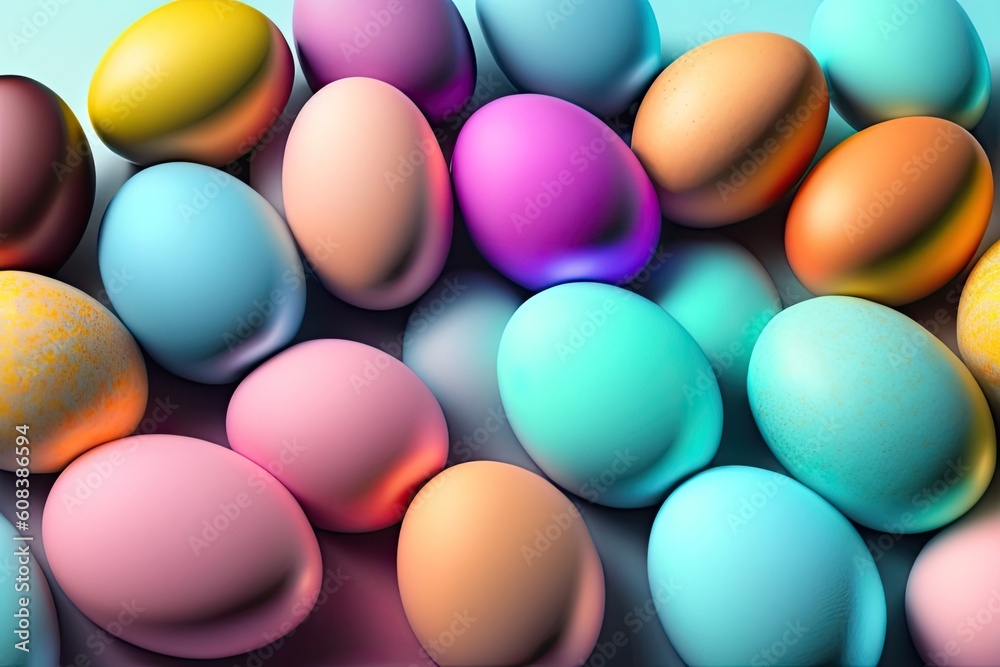 Easter Holiday Background Illustration. Generative AI Easter Holiday Background Illustration. Generative AI
