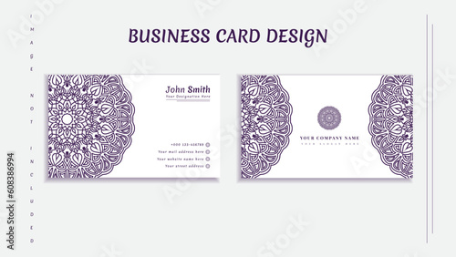 Creative and minimal mandala business card design for all