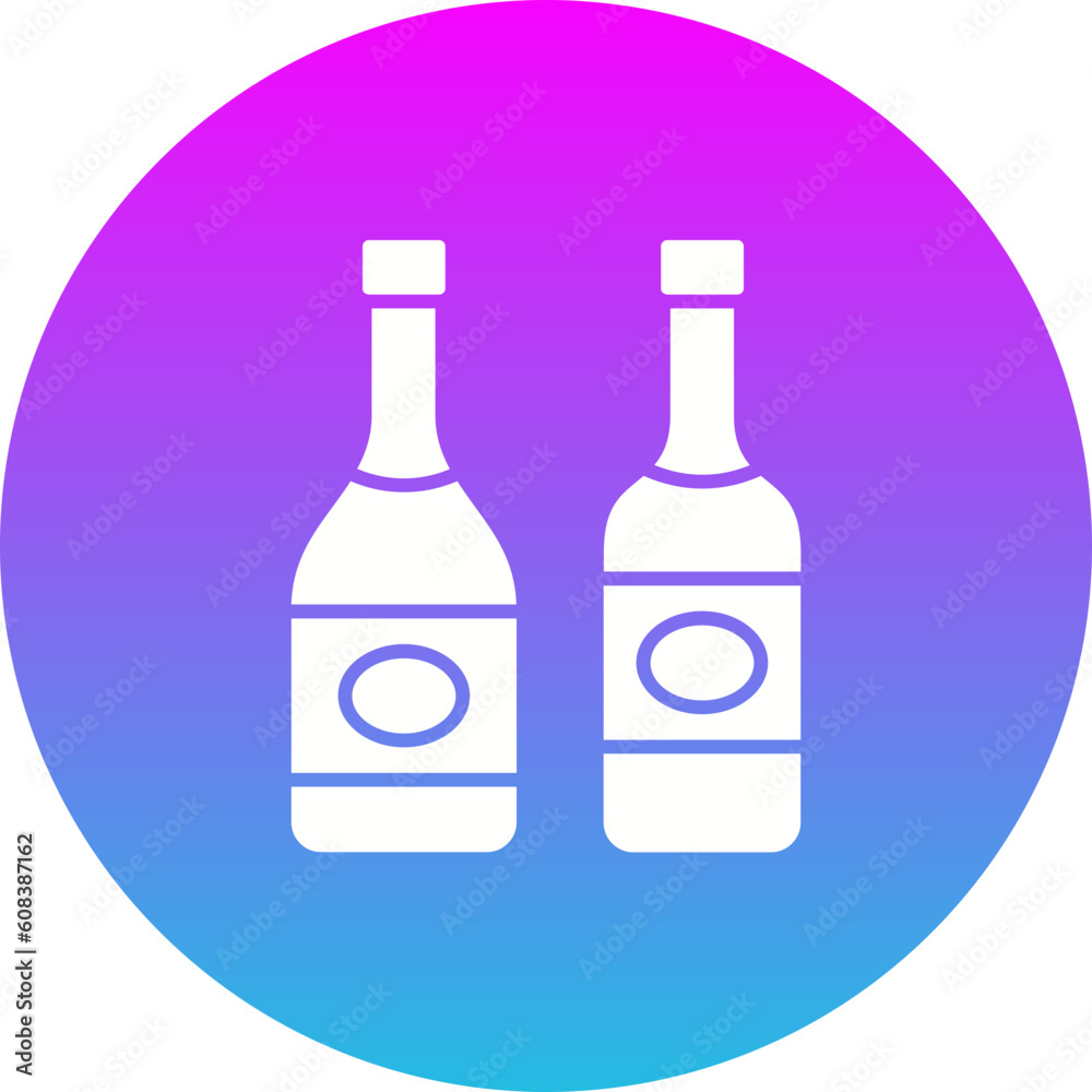 Wine Bottles Icon Wine Bottles Icon