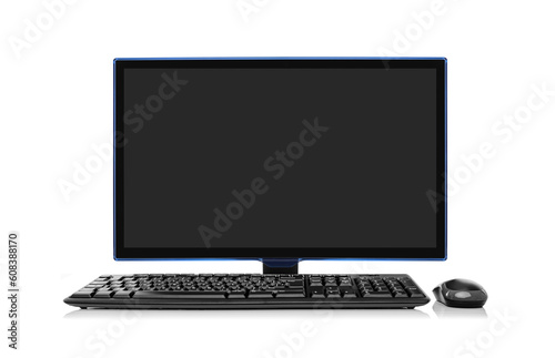 Obraz na płótnie Desktop Computer PC isolated on white background. w salonie