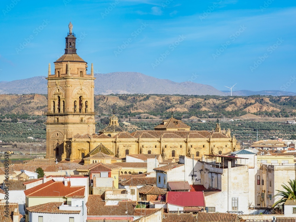 Guadix Cathedral and surroundings, Spain