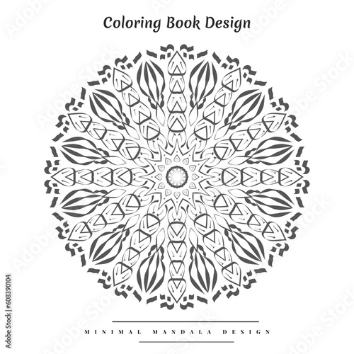 Fototapeta Naklejka Na Ścianę i Meble -  Creative arabesque islamic mandala design and coloring book for kids, and adults