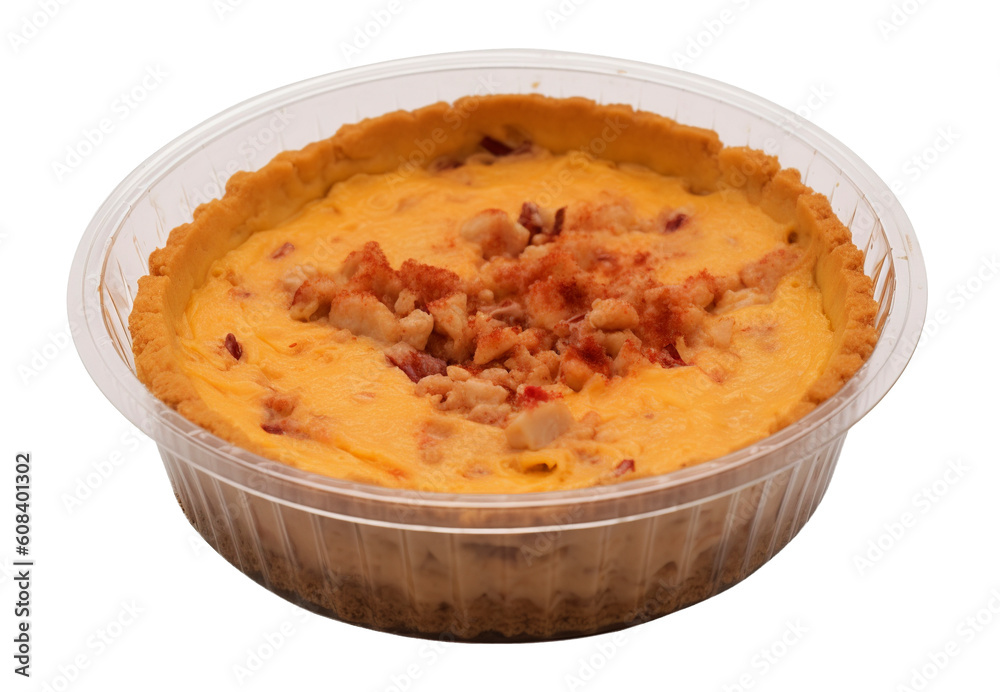 Crawfish Cheesecake on transparent background. Generative AI. Crawfish Cheesecake on transparent background. Generative AI.