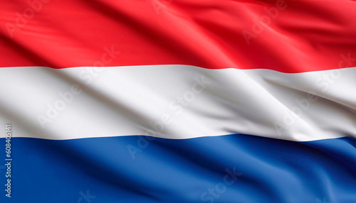 Netherlands flag with folds