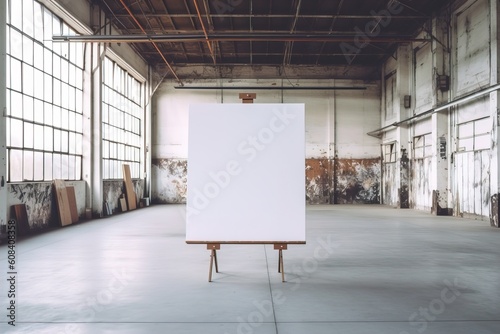 Empty picture on a wall.