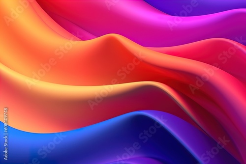 Iridescent colorful vibrant holographic gradient background