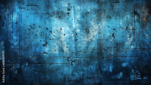 Scratched blue sapphire texture background, for banners and posters