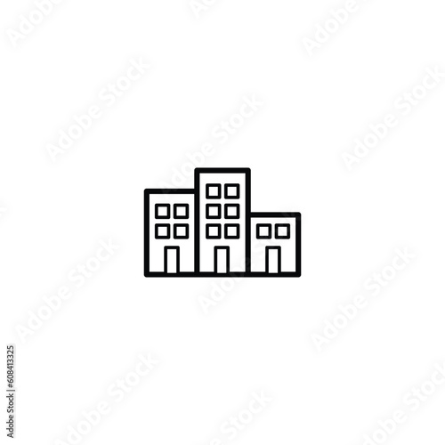 Icon Building, Apartment, Hotel or Office Building EPS 10