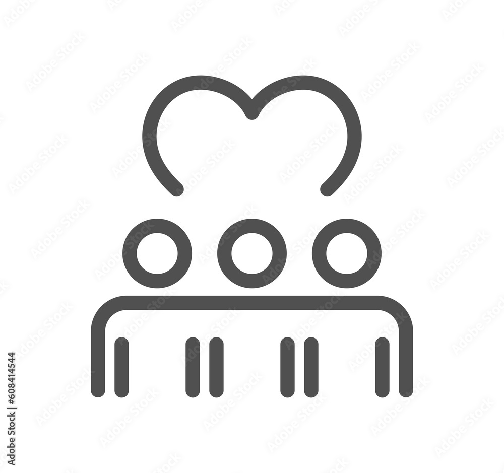 Core values related icon outline and linear symbol. Core values related icon outline and linear symbol.