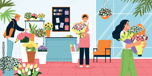 Flower And Florist Shop Background