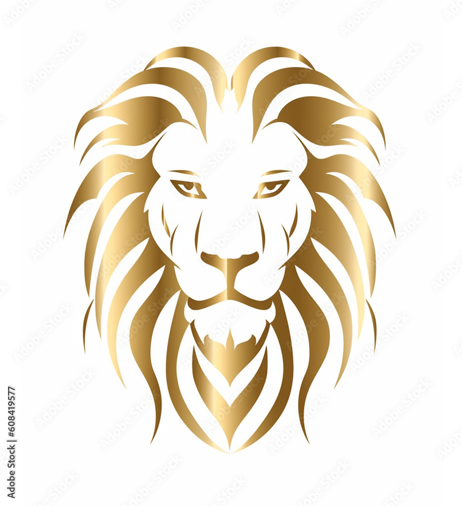 Obraz premium lion head vector