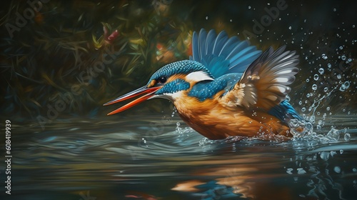 Plunge of the Kingfisher © VisualMarketplace