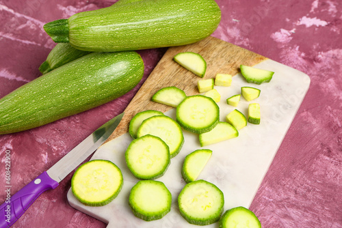 Fresh green zucchini vegeta...